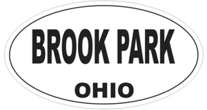 Brook Park Ohio Oval Autoaufkleber oder Helmaufkleber D6044 - Bild 1 von 1