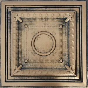 Sistema de rejilla, Pop In 24"" x 24", azulejos de techo de PVC, negro bronce Ancona, 30 piezas - Imagen 1 de 4