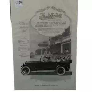 Vintage 1920 Studebaker Serie 20 Big Six Anzeigenwerbung - Bild 1 von 4