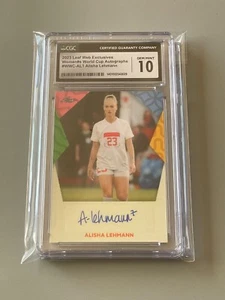 2023 Leaf  ALISHA LEHMANN Signed Womens World Cup Soccer CGC 10 AUTO Autographed - Picture 1 of 6