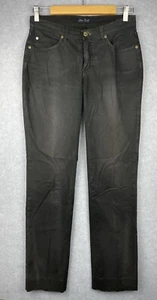 Lisa Valli Denim Jeans Black Zip Closure Size 28 Vintage READ - Picture 1 of 13