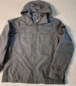 Alpine Design Mens All Day Rain Jacket Size Large Black/Dark Charcoal Outdoors - Picture 1 of 8