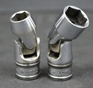 Vintage Snap On FSUM 10 & 14 MM Metric Banded Universal Swivel Socket 6 pt - Picture 1 of 4