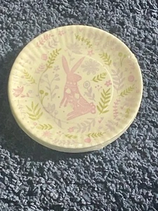 4  Easter Bunny Party "Paper" Plates  180° Two If by Sea Pastels Melamine--Cute! - Picture 1 of 3