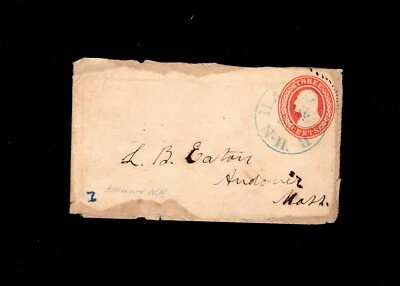Hanover NY 1850s PSE Cover Three Cents 4d - Image 1 of 2