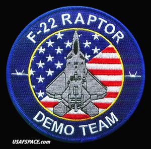 USAF - 1st FIGHTER WING - F-22 DEMONSTRATION TEAM - Langley AFB, VA - VEL PATCH - Picture 1 of 7