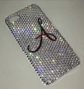 Initial Crystal Bling Rückseite Hülle für iPhone 8s 8 4.7 hergestellt mit SWAROVSKI ELEMENTS - Bild 1 von 1