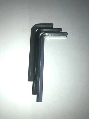 Lot of 3- 6mm Hex Allen Key Metric Wrenches - Image 1 of 3