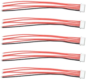 Apex RC Products JST-XH 4S Balance Plug W/ 6" / 150mm Wire Lead - 5 Pack #1082 - Picture 1 of 4