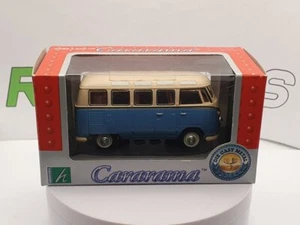 Volkswagen Bus Typ 1 Combi Cararama 1/43 Azzurro - Foto 1 di 2
