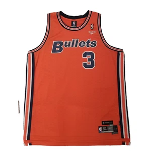 Reebok NBA Juan Dixon Washington Bullets Jersey Mens 3XL Length+2L Orange - Picture 1 of 12