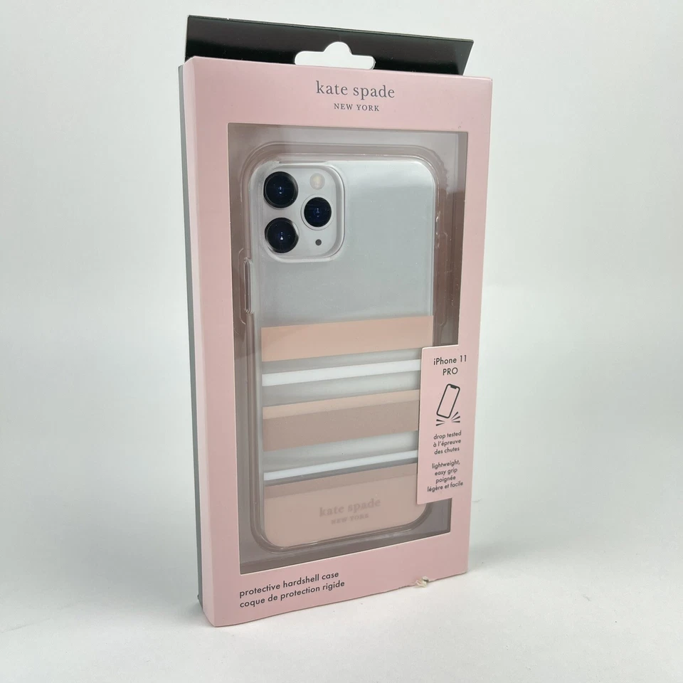 NEW Kate Spade New York Clear Park Stripe Case For Apple iPhone 11 PRO - Image 1 of 4