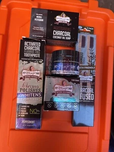 2-Each My Magic Mud Charcoal Whitening powder, Toothpaste,Toothbrush’s, SOAP gUM - Picture 1 of 1