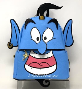 NWT Loungefly Disney Parks BLUE GENIE Aladdin Figural Mini Backpack - Picture 1 of 17