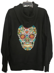 NUEVO CON ETIQUETAS SUÉTER HIPSTER TATUAJE ROCK N ROLL CHAOS NEGRO SUDADERA CON CAPUCHA - Imagen 1 de 3