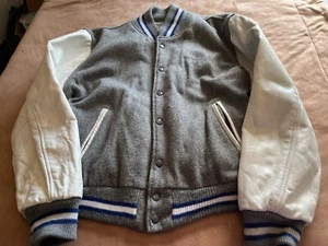 Vintage Walt Disney Pictures Jacket Leather Wool 90s Letterman Read Description - Picture 1 of 12