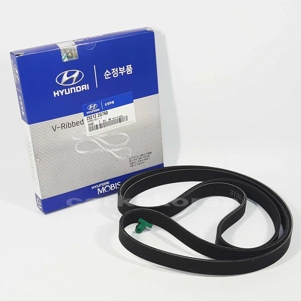 Genuine 252122G760 Drive Fan Belt Ribbed Belt-V For KIA SPORTAGE 2014-2016 - Image 1 of 4