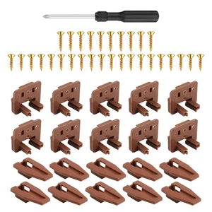 Robuste Kunststoff Schubladenstopper für Möbel Schublade Gleitführungen Schrauben Essential - Bild 1 von 7