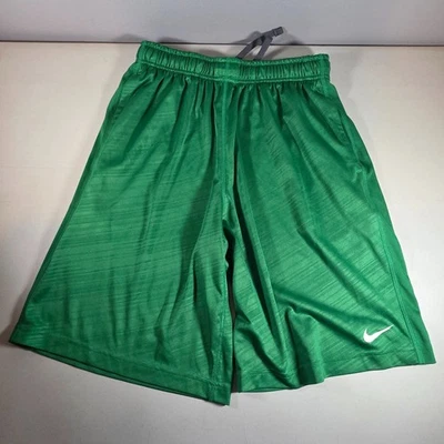 Nike Dri-FIT Men’s Athletic Shorts Size M Green Gray Drawstring VTG Training Run - Image 1 of 4