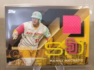 2024 Topps City Connect Jersey Relics Pink Swatch #93/199 Manny Machado #CC2-MMA - Picture 1 of 11