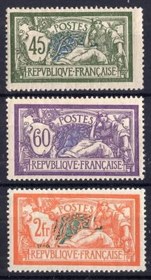 FRANCE / 1907 MERSON TYPE / Y&T # 143 / 145 MINT MNH - Image 1 of 3