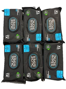 DUDE Wipes unparfümierte XL Spültücher, 6 Flip-Top Packungen Etui 288ct, Ablaufdatum 12/26! - Bild 1 von 3