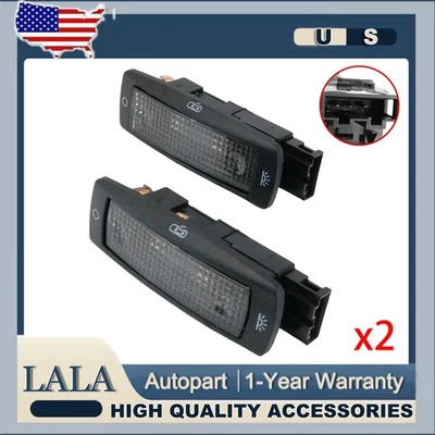 Lámpara domo luz de lectura interior negra 2 piezas para Volkswagen Passat 1998-2001 Foto 1 de 4