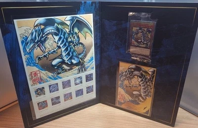 Yu-Gi-Oh 25th Blue-Eyes White Dragon Ukiyoe Stamp Set  Japan Post Limited - Image 1 of 2