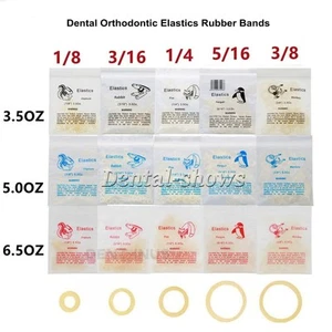 5000Pcs Dental Orthodontic Elastic Rubber Bands Latex Braces 3.5/5.0/6.5 OZ ZOO - Picture 1 of 23
