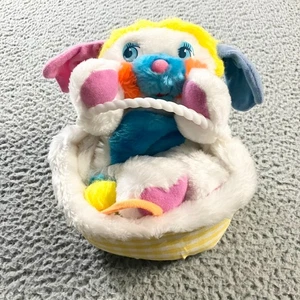 Vintage Popples Funtime Osterkorb Plüsch Puffball 12 Zoll bunt Retro 80er selten - Bild 1 von 9