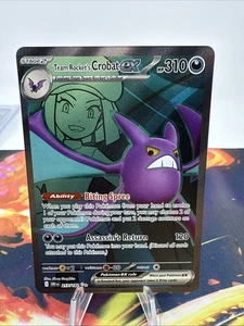 Pokemon Team Rocket's Crobat EX SR 217/182 SV10 Destined Rivals - Imagen 1 de 6