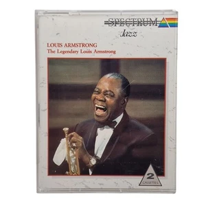 Louis Armstrong: The Legendary Louis Armstrong (Double Cassette Tape, 1988) Jazz - Imagen 1 de 13