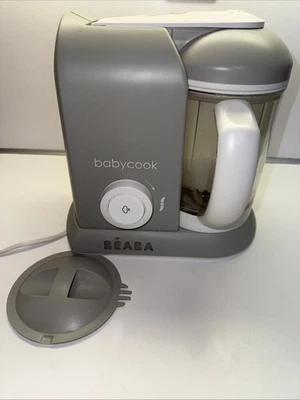 Beaba Babycook Solo Baby Food Processor Steam Cook Blend | Grey - Image 1 of 4