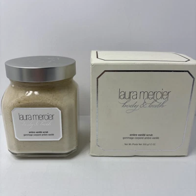 Exfoliante corporal de vainilla Laura Mercier Ambre DESCONTINUADO nuevo tamaño completo 12 OZ Foto 1 de 4