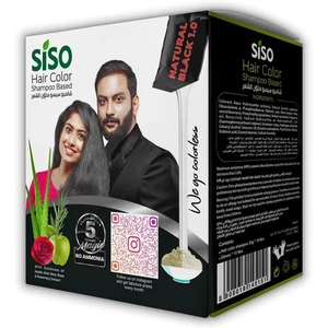 Siso Permanent Hair Color (20g) Pack of 10 - Natural Black, - Picture 1 of 4