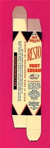 Vecchia scatola medicina vintage Chandler Restro crema piedi St Louis Mo vecchio negozio stock - Foto 1 di 1