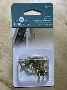 144 - LIBERTY 160448 15 lb. Quick Picture Hangers (12 Packs of 12) LOT - Picture 1 of 4