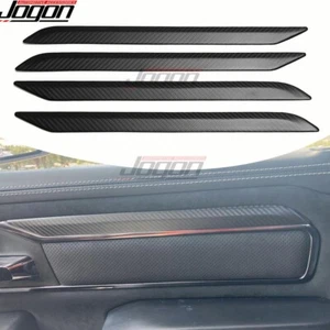 For Dodge Ram 1500 TRX Off-Road 2019+ Matte Carbon Inner Door Handle Panel Decor - Picture 1 of 14