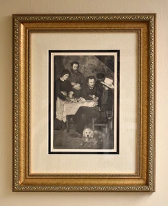 1919 PIERRE RENOIR SIGNIERT Gravur "Mutter Anthony's Tavern" limitiert gerahmt Echtheitszertifikat - Bild 1 von 3