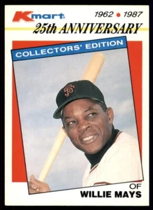 1987 Topps Kmart 25th Anniversary #8 Willie Mays - Picture 1 of 2