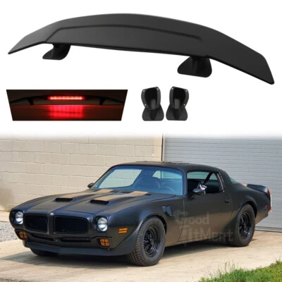 Alerón trasero 52" ala de carreras negro mate con luz para Oldsmobile Cutlass Foto 1 de 4