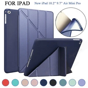 For iPad 9th 8th 7th 6th 5th Gen Air 11 (M3) Mini 6th 7th Flip Stand Case Cover - Picture 1 of 26