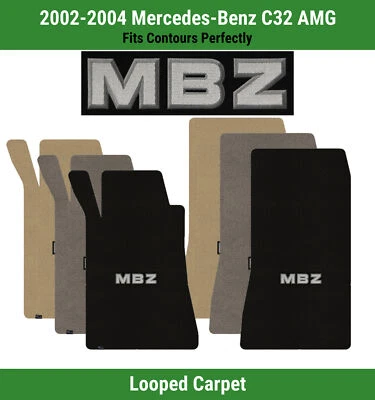 Alfombrillas delanteras Lloyd Classic Loop para Mercedes-Benz C32 AMG '02-04 con apliques MBZ Foto 1 de 4