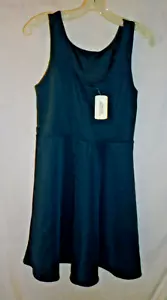 New, Forever 21 Round Neck Fit and Flare Dress Teal Green Sleeveless, Size L - Picture 1 of 3