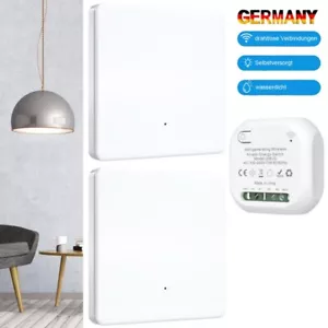230V Mini Funk Empfänger 433mhz Funkschalter System Wandschalter Lichtschalter - Bild 1 von 18