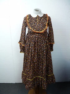 VESTIDO de colección 'Prairie' o "Country'Prairie" con GORRO hecho a mano talla M-L A-28 - Imagen 1 de 12