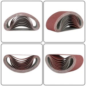 Paquete de 10 cinturones de lija de peso X premium de 4" X 24" 36 grano papel de lija de alta calidad - Imagen 1 de 18