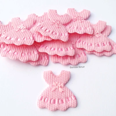 12 Vestido Punto Miniatura Baby Shower Bautizo Fiesta Favores Decoraciones Recuerdos Foto 1 de 4