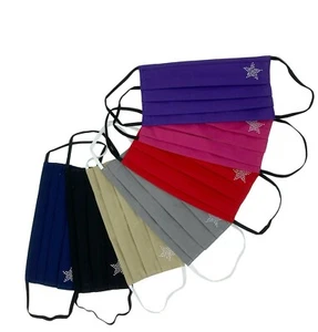Handmade Cotton Face Mask with Nose Wire filter pocket Fabric mask Reusable USA - Picture 1 of 24