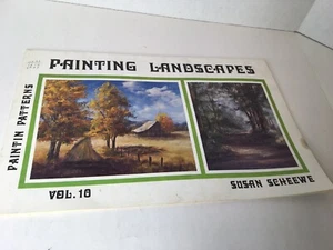 Vtg 1979 Decorative Ink Painting Pattern Book Painting Landscapes Susan Scheewe - Picture 1 of 10